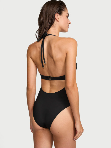 Купальник Victoria's Secret Essential Push-Up Cheeky One-Piece Swimsuit Pure Black