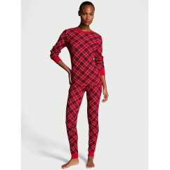Котонова піжама  Thermal Long Pajama Set  від Victoria`s Secret 