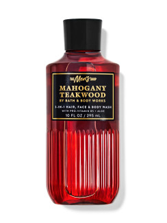 Шампунь для волосся та гель для душу 3в1 Bath and Body Works 3-in-1 Hair & Body Mahogany Teakwood