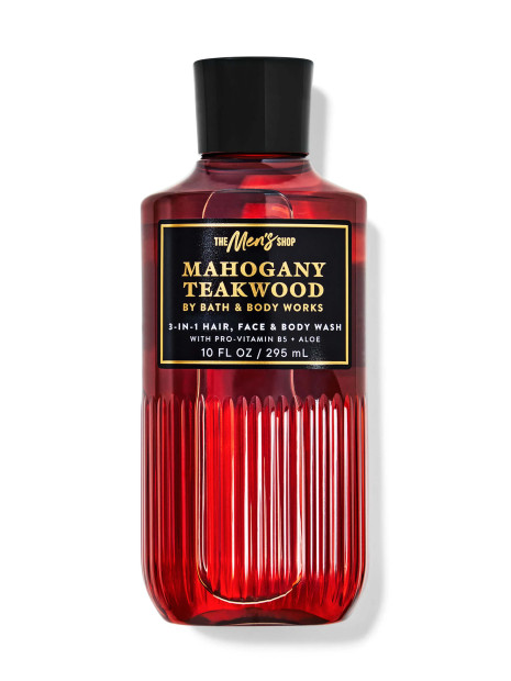 Шампунь для волосся та гель для душу 3в1 Bath and Body Works 3-in-1 Hair & Body Mahogany Teakwood