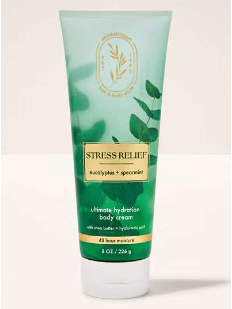 Крем для тіла з олією ши Stress Relief By Bath&Body Works - Eucalyptus Spearmint