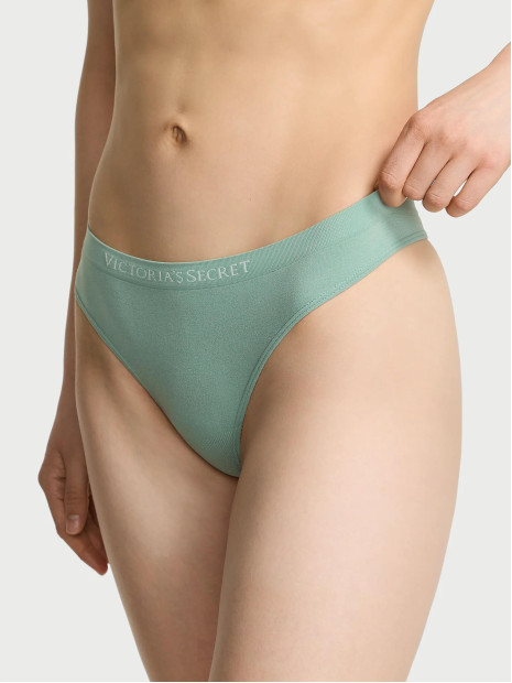 Безшовні трусики стрінги Victoria's Secret Seasalt Green