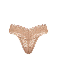 Мереживні трусики стрінги від Victoria's Secret - колір Praline