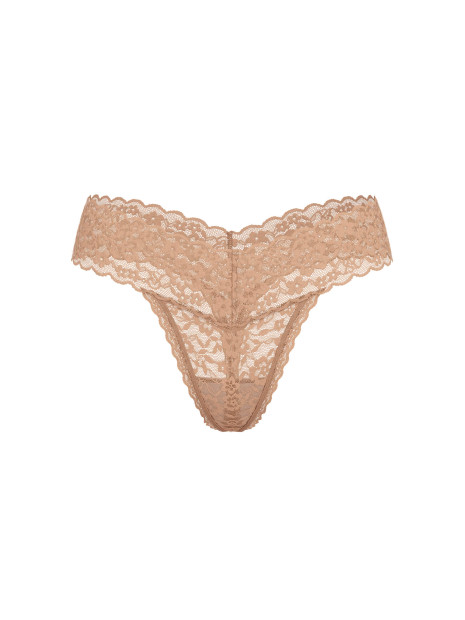 Мереживні трусики стрінги від Victoria's Secret - колір Praline