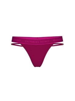 Бавовняні трусики-стрінги з логотипом Victoria's Secret 