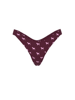 Котонові трусики стрінги Pink Wild Rose Dog Print