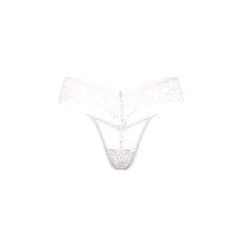 Мереживні трусики-стрінги від Victoria's Secret Coconut White