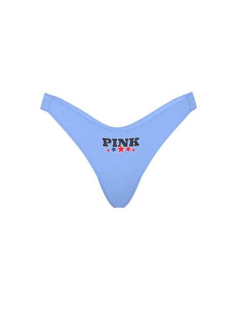 Котонові трусики стрінги Pink Blue Stars Graphic
