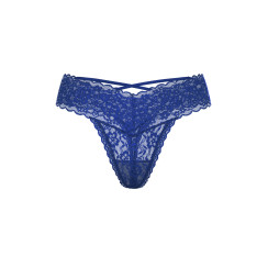 Мереживні трусики-стрінги Victoria's Secret Royal Blue