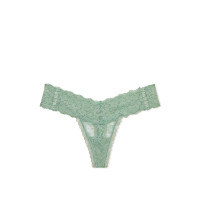 Мереживні трусики-стрінги Victoria's Secret Seasalt Green
