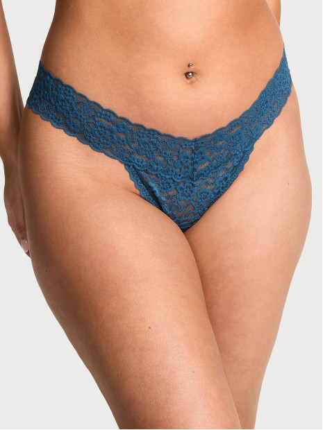 Мереживні трусики-стрінги Victoria's Secret Midnight Sea