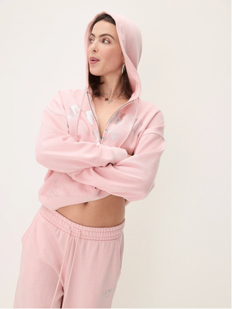 Жіночі спортивні штани PINK Ivy Fleece Wide-Leg із розрізами на штанинах (Doll house)