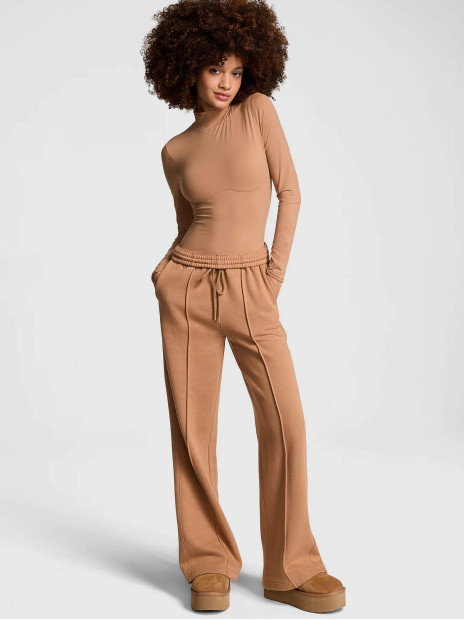 Жіночі спортивні штани PINK Ivy Fleece Wide-Leg (Toffee)