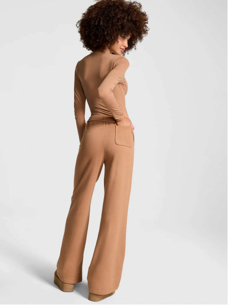 Жіночі спортивні штани PINK Ivy Fleece Wide-Leg (Toffee)