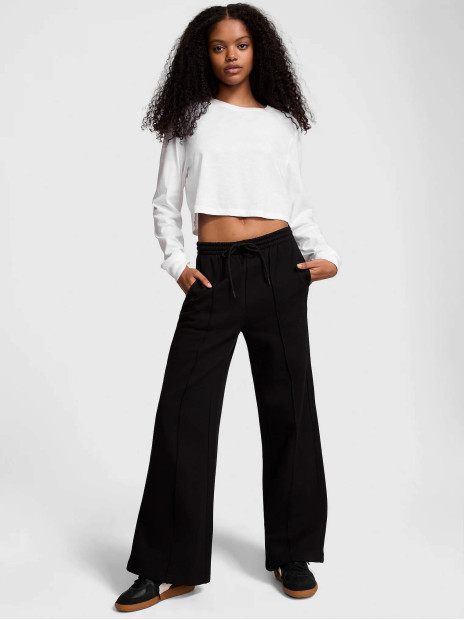 Жіночі спортивні штани PINK Ivy Fleece Wide-Leg (Pure Black)