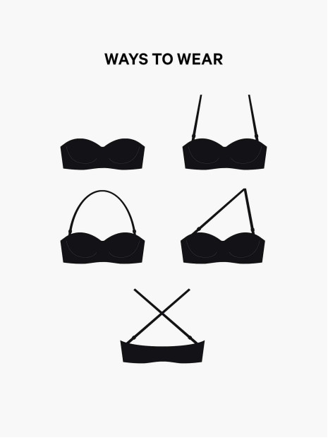Бюстгальтер Wear Everywhere Lightly Lined Strapless Bra White