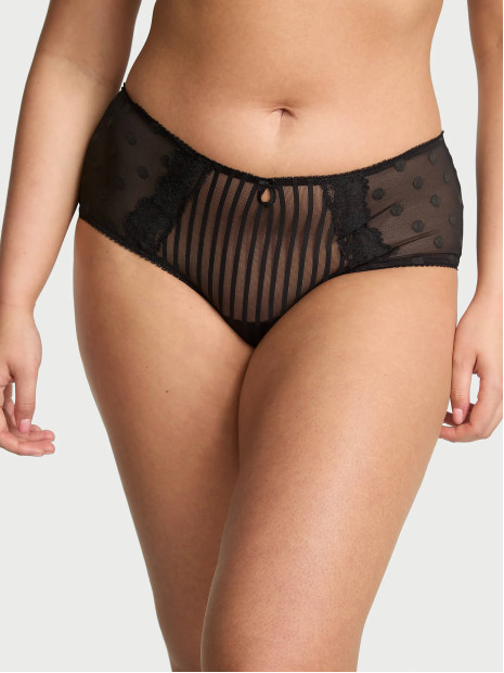 Мереживні трусики чіки Victoria's Secret Black