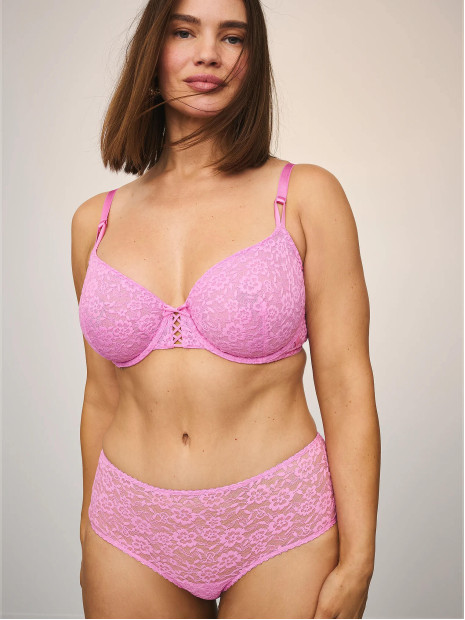 Мереживні трусики чіки Victoria's Secret Pink Lilac