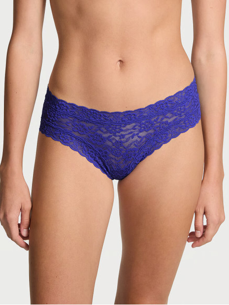 Мереживні трусики чіки Victoria's Secret Royal Blue