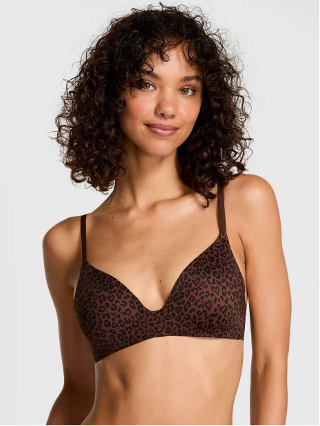 Бюстгальтер Pink Wear Everywhere Push-Up Wireless Bra Ganache Leopard Print