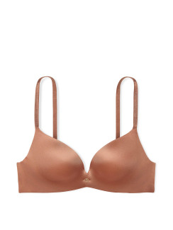  Бюстгалтер Victoria's Secret So Obsessed Smooth Wireless Push-Up Bra  - колір Caramel