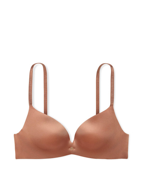 Бюстгалтер Victoria's Secret So Obsessed Smooth Wireless Push-Up Bra - колір Caramel