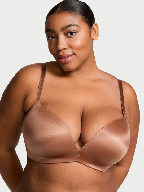 Бюстгалтер Victoria's Secret So Obsessed Smooth Wireless Push-Up Bra - колір Caramel