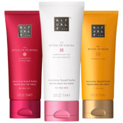 Подарунковий набір кремів для рук Rituals Hand Care Bestsellers Ayurveda + Sakura + Mehr 3 x hand/balm 70 мл 