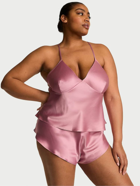 Сатинова піжама Victoria's Secret Dusk Mauve Pink Satin