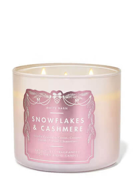 Свічка Snowflakes & Cashmere Bath and Body Works